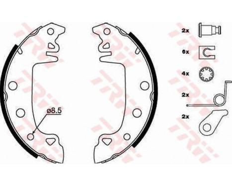 Bromsbackar, sats GS8315 TRW, bild 2