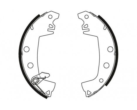 Bromsbackar, sats GS8316 TRW, bild 2