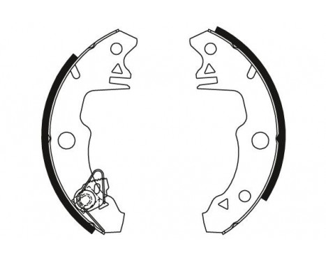 Bromsbackar, sats GS8319 TRW, bild 2