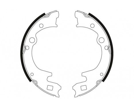 Bromsbackar, sats GS8428 TRW, bild 2