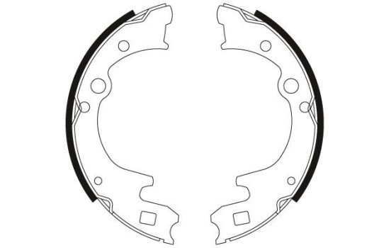 Bromsbackar, sats GS8428 TRW, bild 2