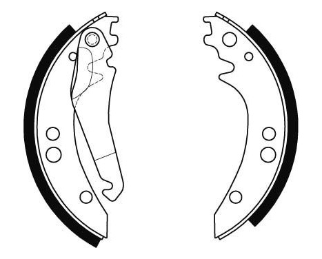 Bromsbackar, sats GS8434 TRW, bild 3