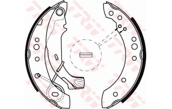 Bromsbackar, sats GS8467 TRW