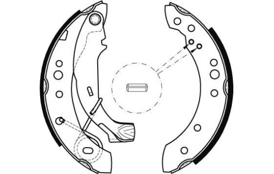Bromsbackar, sats GS8467 TRW, bild 2