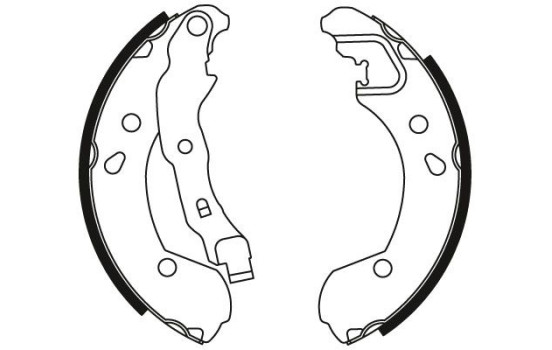 Bromsbackar, sats GS8470 TRW, bild 2