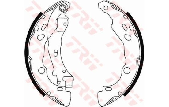 Bromsbackar, sats GS8474 TRW, bild 3