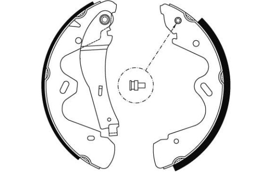 Bromsbackar, sats GS8483 TRW, bild 2