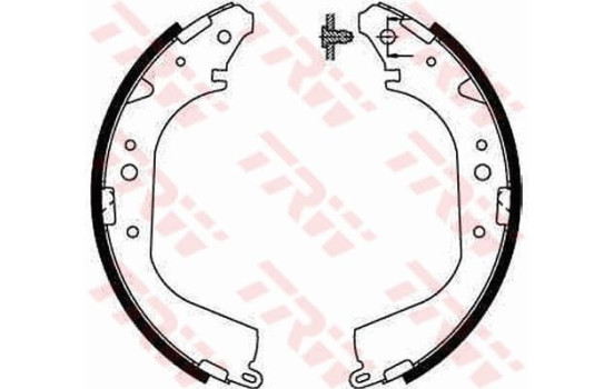 Bromsbackar, sats GS8502 TRW