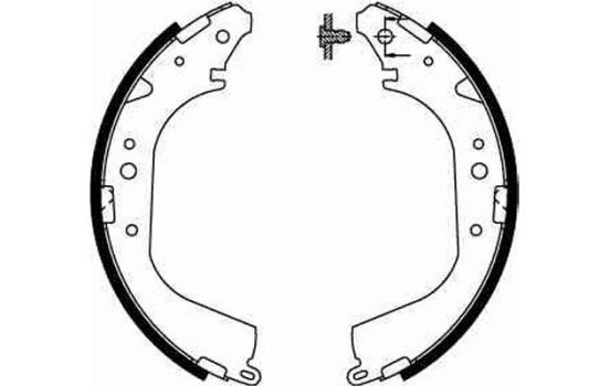 Bromsbackar, sats GS8502 TRW, bild 2