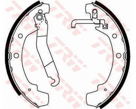 Bromsbackar, sats GS8511 TRW