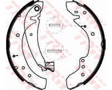 Bromsbackar, sats GS8545 TRW