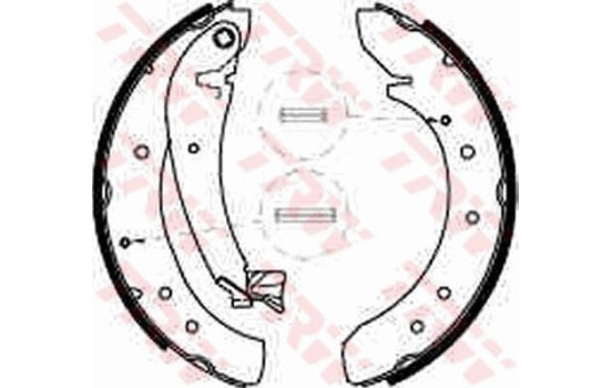 Bromsbackar, sats GS8546 TRW