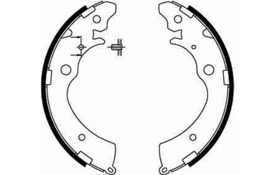 Bromsbackar, sats GS8559 TRW, bild 2