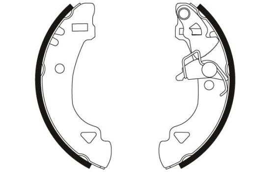 Bromsbackar, sats GS8566 TRW, bild 2