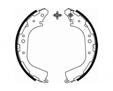 Bromsbackar, sats GS8590 TRW, bild 2