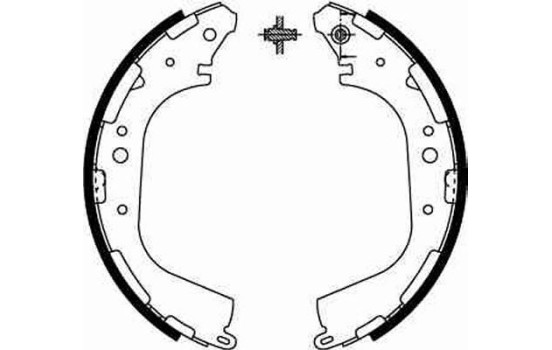 Bromsbackar, sats GS8590 TRW, bild 2