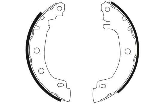 Bromsbackar, sats GS8616 TRW, bild 2