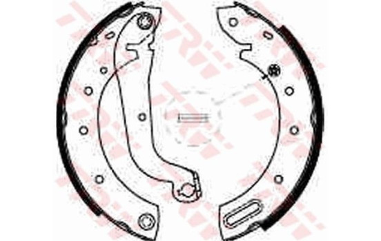 Bromsbackar, sats GS8625 TRW