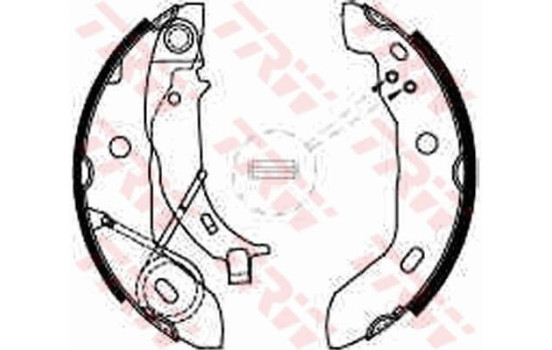 Bromsbackar, sats GS8627 TRW