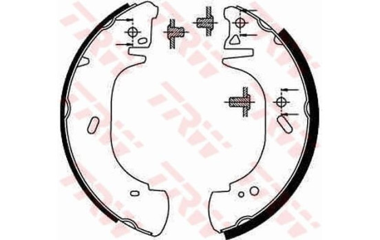 Bromsbackar, sats GS8630 TRW