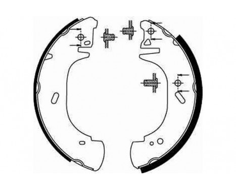 Bromsbackar, sats GS8630 TRW, bild 2