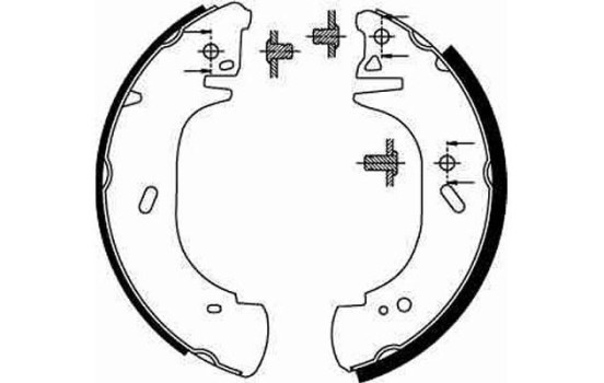 Bromsbackar, sats GS8630 TRW, bild 2
