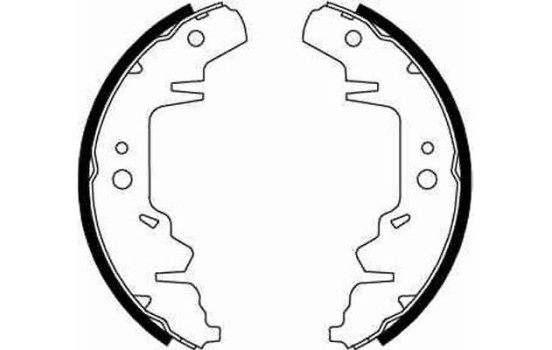 Bromsbackar, sats GS8643 TRW, bild 2