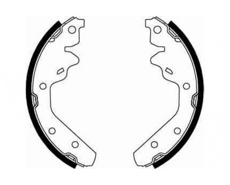 Bromsbackar, sats GS8644 TRW, bild 2