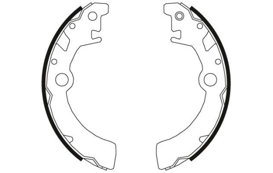 Bromsbackar, sats GS8651 TRW, bild 2