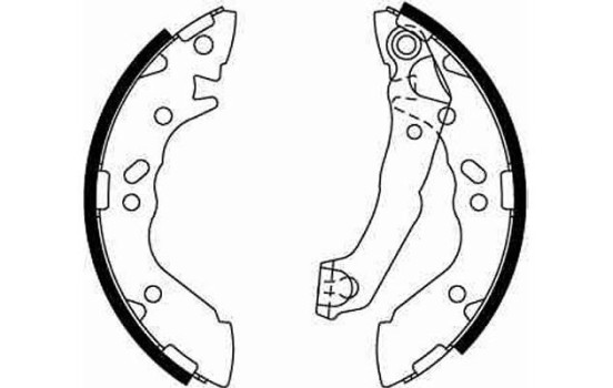 Bromsbackar, sats GS8659 TRW, bild 3