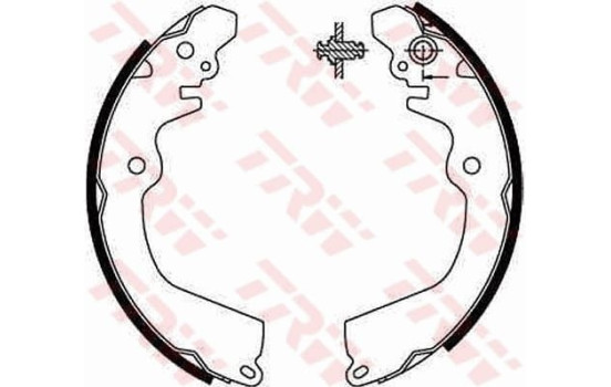 Bromsbackar, sats GS8666 TRW