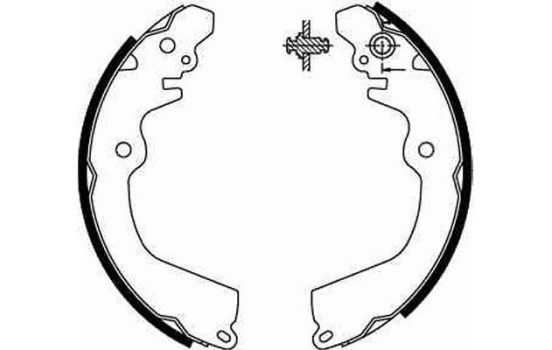 Bromsbackar, sats GS8666 TRW, bild 2
