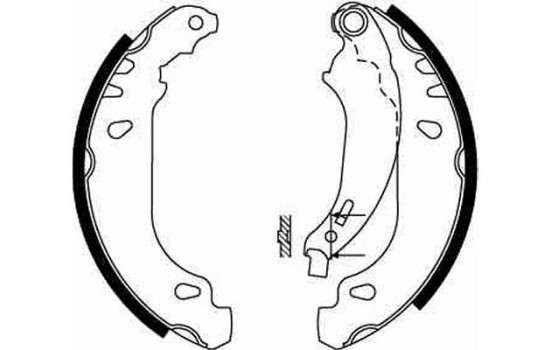 Bromsbackar, sats GS8669 TRW, bild 3
