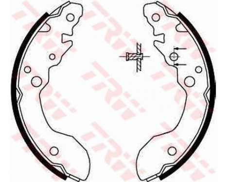 Bromsbackar, sats GS8671 TRW