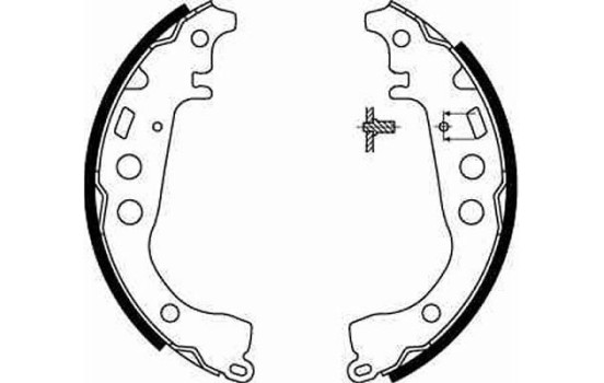 Bromsbackar, sats GS8673 TRW, bild 2