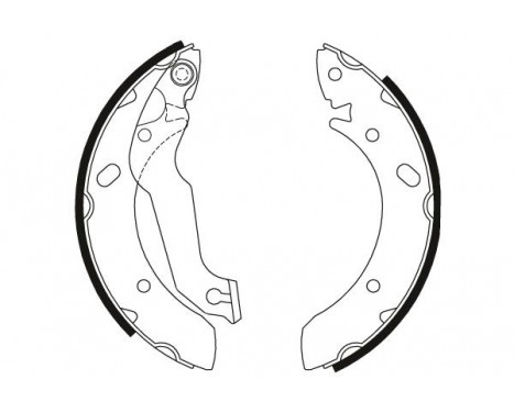 Bromsbackar, sats GS8678 TRW, bild 2