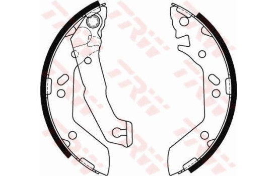Bromsbackar, sats GS8684 TRW