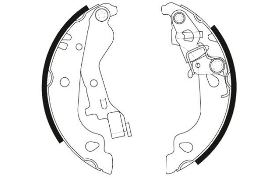 Bromsbackar, sats GS8686 TRW, bild 2