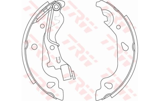 Bromsbackar, sats GS8687 TRW