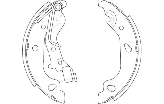 Bromsbackar, sats GS8687 TRW, bild 2