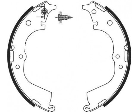 Bromsbackar, sats GS8693 TRW, bild 2