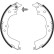 Bromsbackar, sats GS8693 TRW, miniatyr 2