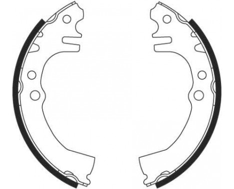 Bromsbackar, sats GS8699 TRW, bild 2