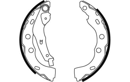Bromsbackar, sats GS8727 TRW, bild 2