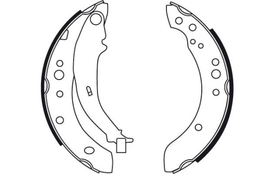 Bromsbackar, sats GS8769 TRW, bild 2