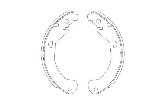 Bromsbackar, sats KBS-1404 Kavo parts, bild 2