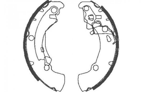 Bromsbackar, sats KBS-1907 Kavo parts