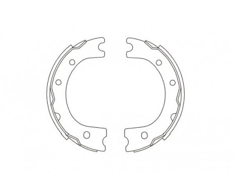 Bromsbackar, sats KBS-1917 Kavo parts