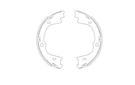 Bromsbackar, sats KBS-3406 Kavo parts, bild 2