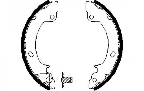 Bromsbackar, sats KBS-3418 Kavo parts